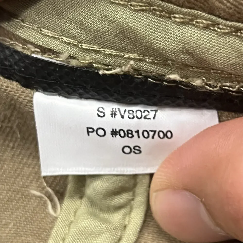 Vuori Hat Cap Strap Back Brown White Logo Preppy Casual Mens